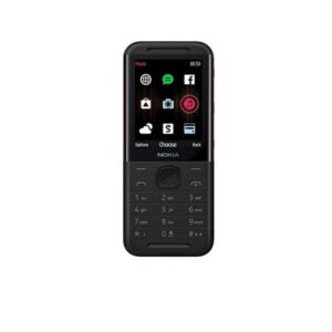 Nokia 5310 Dual SIM Feature Phone with MP3 Player, Wireless FM Radio and Rear Camera (Black/Red)