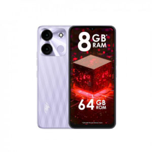 Itel A60s (4GB RAM + 64GB ROM, Up to 8GB RAM with Memory Fusion | 8MP AI Rear Camera | 5000mAh Battery with 10W Charging | Faceunlock & Fingerprint – Moonlit Violet
