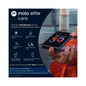 Motorola razr 40 Ultra (Infinite Black, 8GB RAM, 256GB Storage) | 3.6″ External AMOLED Display | 6.9″ AMOLED 165Hz Display | 32MP Selfie Camera |30W TurboPower Charging | Android 13