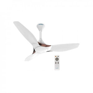 Crompton Silent Pro Enso 1225 mm (48 inch) Remote-controlled Ceiling Fan with Anti-Dust Technology (Mist White)