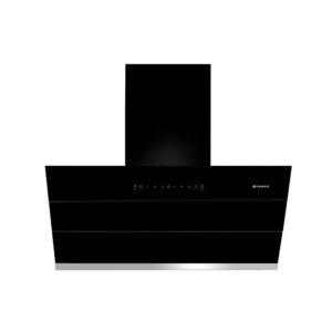 Faber 90 cm 1350 m³/HR Auto-Clean Angular Kitchen Chimney (Hood Zenith FL SC AC BK 90, Filterless Technology, Touch Control, Black)