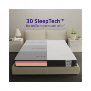 Livpure Smart Vital Duos Reversible HR Foam Mattress |3D Sleep Zones| with Dow ComfortScience | Premium Certified Fabric | EGAPA Purifying Filter | King Bed (78x72x5) inches, Removable Zipper Cover