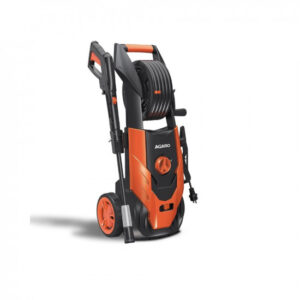 AGARO Royal High Pressure washer, 1800 Watts Motor, 140 Bars, 7L/Min Flow Rate, 5 Meters Outlet Hose, Upright Design With Wheel, For Car, Bike and Home Cleaning Purpose, Turbo Nozzle, Black and Orange