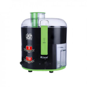 Rico Electric Juicer For All Fruits & Vegetables-2 Years Replacement Warranty Made With Japanese Technology – Isi Marked-Fully Automatic Juicer With Max Juice & Min Fruit Wastage -Made In India- Black