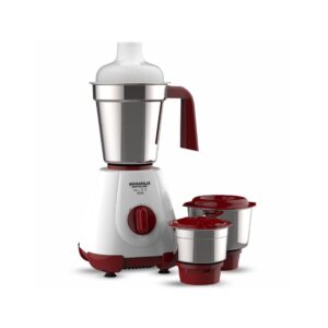 Maharaja Whiteline MG 123, 500W Mixer Grinder with 3 Jars (Cherry Red & White)