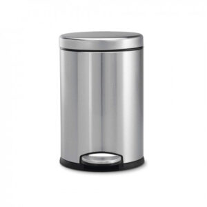 Mumma’s LIFE Stainless Steel Plain Pedal Bin with Plastic Bucket And Lid | Garbage Bin Trash Can, Round Shape Dustbin For Home, Bathroom, Kitchen, Room, Office (Pedal Bin 7 * 11inch 5LTR)