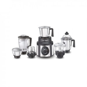Prestige Endura 1000W Mixer Grinder, 6 Jars (1500 ml, 1000 ml, 1500 ml, 450 ml) (Black, Silver)