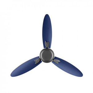 USHA Bloom Magnolia Goodbye Dust Ceiling Fan 1250mm, pack of (3, Grey and Blue)