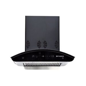 Faber Hood Wall Mounted Chimney Black (CREST 3D PLUS IND HC SC BK 60)