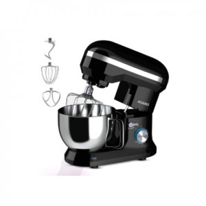 AGARO Royal Stand Mixer 1000W with 5L SS Bowl and 8 Speed Setting I Includes Whisking Cone, Mixing Beater & Dough Hook, and Splash Guard, 2 Years Warranty, (Black)