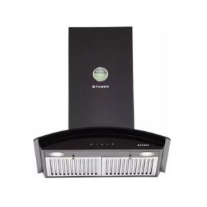Faber 90 cm 1095 m³/hr box-type Kitchen Chimney (Hood Topaz Smart 3D T2S2 BK TC LTW 90, Baffle Filter, Touch Control, Black)
