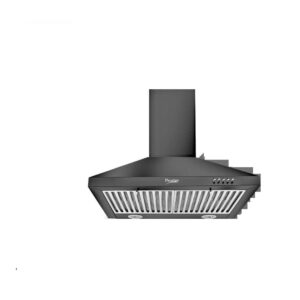 Prestige Dura 600 3 Speed Control Powder Coated Kitchen Hood With Baffle Filters, 1000m3 Hr, Black