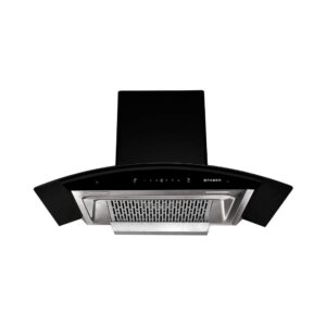 Faber 90 cm 1200 m3/hr Heat Auto Clean Chimney (Hood Crest Plus HC SC BK 90, Filterless, Touch & Gesture Control, Black)