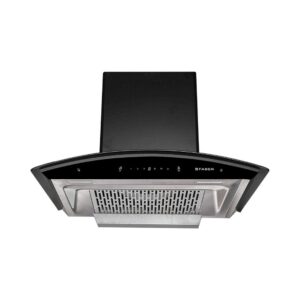 Faber 60 cm 1200 m3/hr Heat Auto Clean Chimney (Hood Crest Plus HC SC BK 60, Filterless, Touch & Gesture Control, Black)