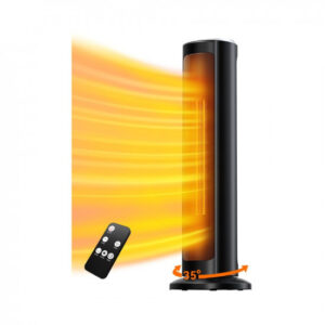 COMFYHOME 70CM 2000/1000 Watts Room Heater for Home w/Remote, 12H Timer, Overheat & Tip-Over Protection, ISI Approved, PTC Ceramic Electric Fan Heater Ideal for Small and Medium Area up to 270 sq.ft
