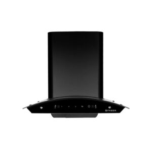 Faber 60 cm 1200 m³/hr Auto-Clean curved glass Kitchen Chimney (HOOD SUNNY HC SC BK 60, Filterless technology)