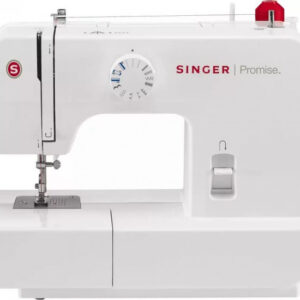 Singer Promise 1408 Automatic Zig-Zag Electric Sewing Machine, 8 Built-in Stitches, 24 Stitches Functions (White) Metal Frame