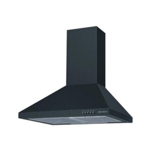 Faber 60 cm 800 m³/HR Pyramid Kitchen Chimney (HOOD CONICO PLUS BF BK 60, 2 Baffle Filters, Black)