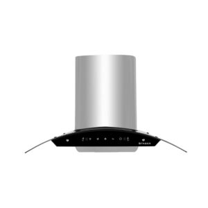 Faber 90 cm 1200 m³/hr Auto-Clean curved glass Kitchen Chimney (HOOD ORIENT XPRESS HC SC SS 90, Filterless technology, Touch Control)