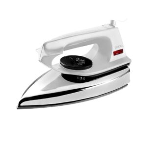 Usha EI 2802 1000 W Ultra Light Weight Dry Iron with Non-Stick Soleplate (White)