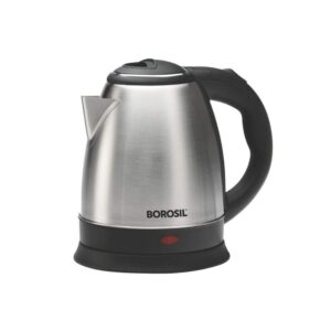 Borosil Rio Electric Kettle (Silver, 1.5L)