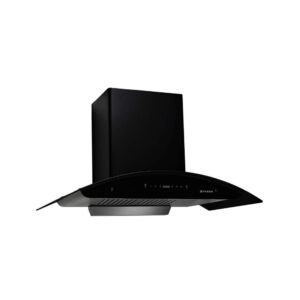 Faber 90 cm 1500 m³/hr Auto-Clean curved glass Kitchen Chimney (HOOD PRIMUS PLUS ENERGY TC SC HC BK-N 90, 2 Baffle Filters, Touch Control, Black)