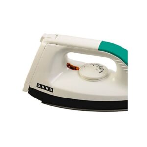 Usha EI 1602 1000-Watt Dry Iron White (Panel Color May Vary)