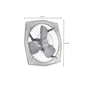 Luminous Fresher 230 mm Exhaust Fan for Home, Kitchen and Bathroom (Cut Out Size – Circle Diameter 275 mm, Grey)