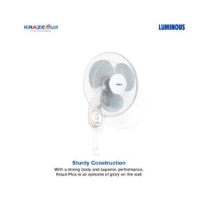 Luminous Kraze Plus 400mm Wall Fan (White)