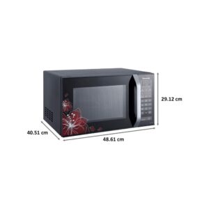 Panasonic 23 L Convection Microwave Oven  (NN-CT35LBFDG, Black Floral)