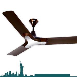 Luminous New York Brooklyn 900mm Ceiling Fan (Ale Brown)
