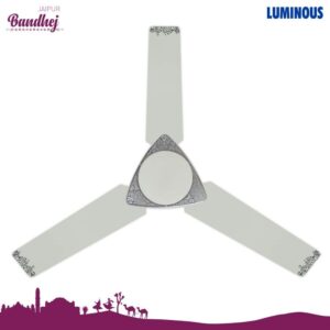 Luminous Jaipur Bandhej 1200mm Ceiling Fan (Malabar Silver)
