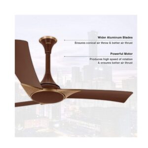 Luminous Deco Premium Raptor 1200mm Ceiling Fan (Red)