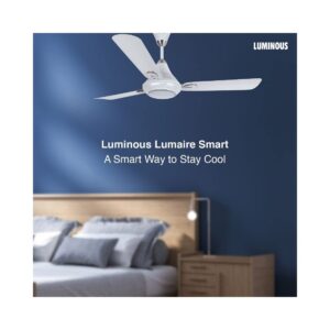 Luminous Lumaire LED Ceiling Fan with Remote (White)