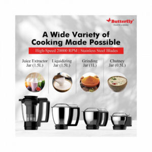 Butterfly Magnum 1 2 HP Mixer Grinder 4 Jar