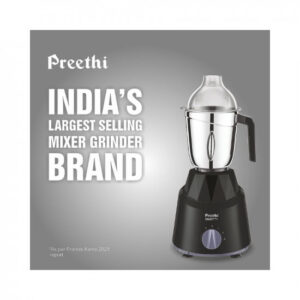 Preethi Galaxy Plus MG-250 Mixer grinder, 750 watt, Pink/Black, 4 Jars – Super Extractor juicer Jar