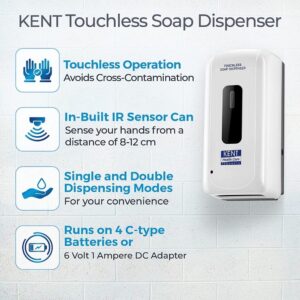 KENT Touchless Sanitiser Dispenser(12016) 1000 ml Liquid Dispenser