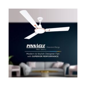 Luminous Pinnacle – Standard 1200mm/78 Watt ceiling fan for home and office (Mint White)
