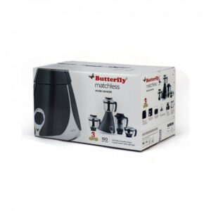 Butterfly Matchless Mixer Grinder, 750W, 4 Jars (Grey/ White)