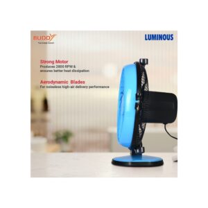 Luminous Multipurpose Buddy 230mm Cabin Fan (Aqua Blue)