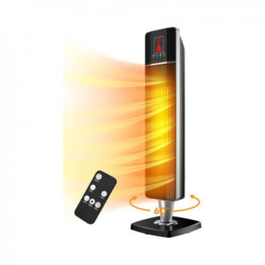 COMFYHOME 78CM 2000/1000 Watts Room Heater for Home with Remote, 12H Timer, Overheat & Tip-Over Protection, ISI Approved, PTC Ceramic Electric Fan Heater Ideal for Small and Medium Area up to 330sq.ft