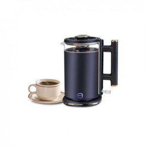 AGARO Regal Electric Kettle With Keep Warm Function, Stainless Steel & Glass Body, Double Wall Design, Hot Water Kettle With Auto Shut-Off And Boil Dry Protection, Black, 1355 Watts, 1.5 liter