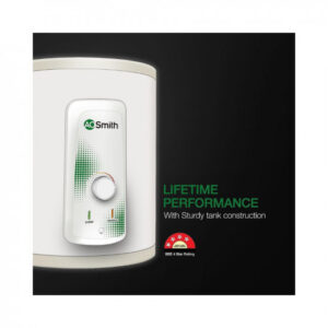 AO Smith HSE-VAS-X-015 Storage 15 Litre Vertical Water Heater (Geyser) Rust-proof outer Body|High Energy Efficiency|Suitable High-rise Buildings Wall Mounting|8 Bar High Pressure rating