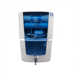 Aquatec Plus – Advanced Alkaline 12 L RO + UV + UF + TDS Water Purifier for home (White, Blue)
