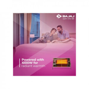 Bajaj Minor 1000 Watts Radiant Room Heater (Steel, ISI Approved)