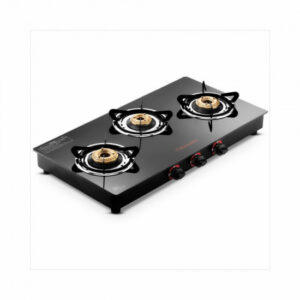 Butterfly Rapid 3B Auto Ignition LPG Glass Top Stove 3 Burners