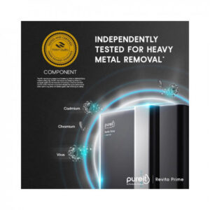 HUL Pureit Revito Prime Mineral RO+MF+UV in-Tank 7 stage 8L Water purifier with DURAViva technology (Black)