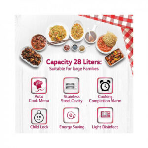 LG 28 L Convection Microwave Oven (MC2846BG, Black)