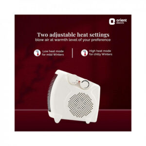 Orient electric Areva fan heater|2000W power|2 heating modes|Compact design |1 year replacement warranty