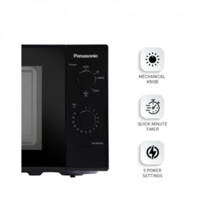 Panasonic 20L Solo Microwave Oven (NN-SM25JBFDG,Black)